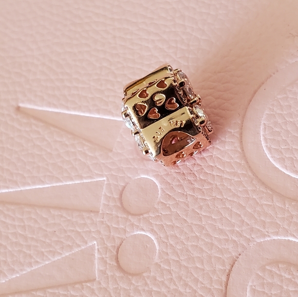 Pandora Rose Snowflake Flower charm SOLD - Picture 3 of 4